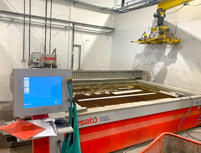 Water Jet Cutting Stone Staffordshire